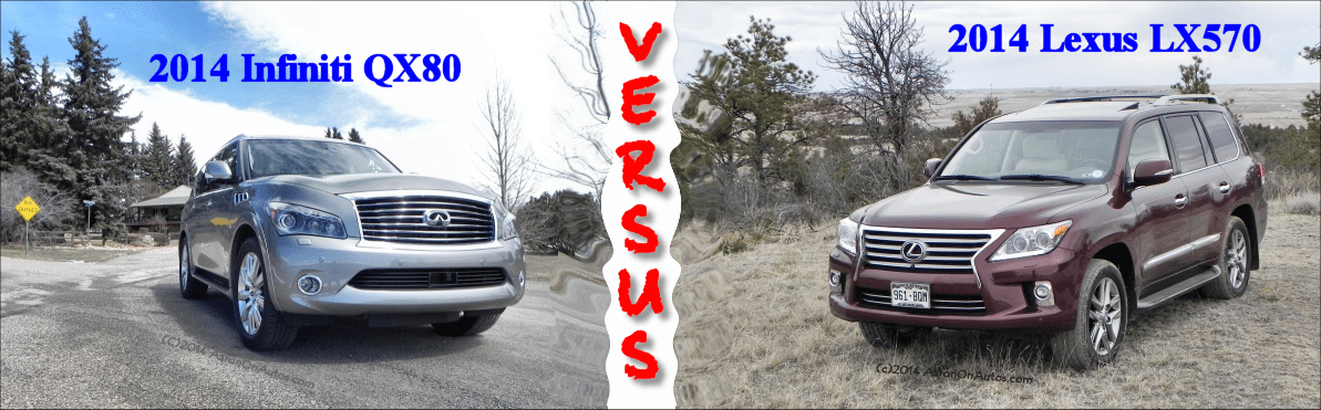 Lexus vs Infiniti - the LX570 takes on the QX80. 